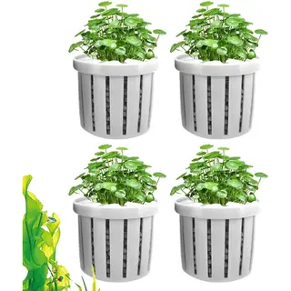 Aquarium Planter - 4-pack - Aquarium Planter - Aquarium Hydroponische Planter, Waterornament Decoratie Voor Appartementen, Hotels, Verhuur,