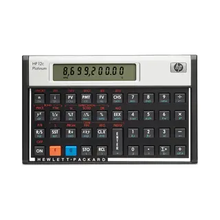 Hp 12c calculator Desktop Financiële rekenmachine Aluminium, Zwart