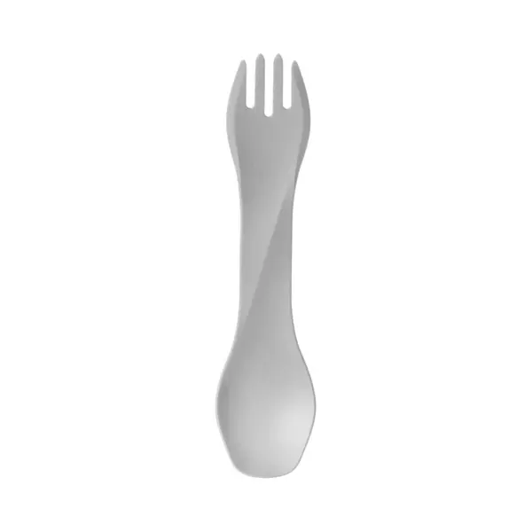 Human Gear - GoBites Bio - Herbruikbaar - Bestek - Spork - Light Gray - Campingbestek thumbnail