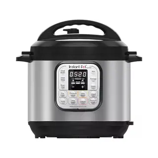 Instant Pot Duo, Stomer + Rijstkoker, Zilver, Zwart