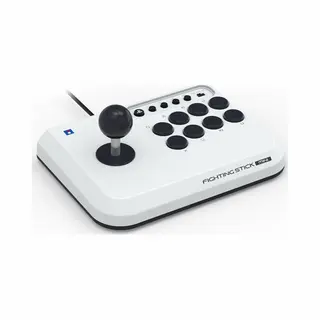 Hori Fighting Stick Mini White, Black Usb Flightstick Pc, PlayStation 4, PlayStation 5