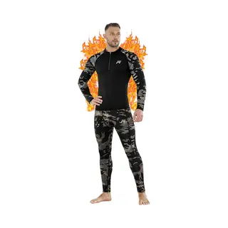 Vimose Thermokleding Set Voor Heren – Thermoshirt Met Lange Mouwen & Thermo Legging – Thermo Ondergoed – Ideaal Voor Winter, Fietsen, Wandelen &