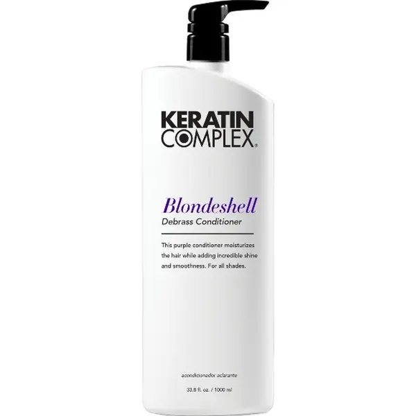 Keratin Complex Blondeshell Debrass Conditioner - 1000 Ml- Zilvershampoo - Voor Blondines - thumbnail
