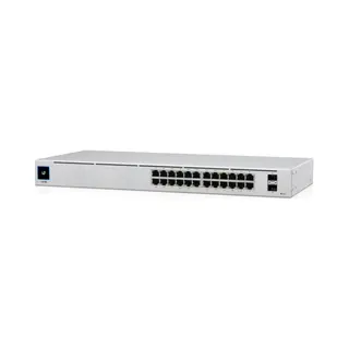 Ubiquiti UniFi 24-Port PoE Managed L2/L3 Gigabit Ethernet (10/100/1000) Power over Ethernet (PoE) 1U Zilver