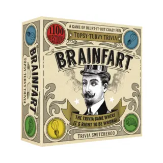 Hygge Games Brainfart 21040" Topsy-Turvy Trivia Card Game For 14+ Years To 99 Years
