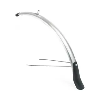 Eurofender Voorspatbord 28" Zilver - Inclusief Stang En Spatlap - Geschikt Voor Batavus, Gazelle, Giant