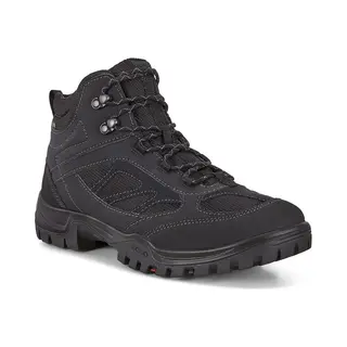 Ecco Xpedition 3 Mid Gore Black Mens Boots 811274-51052 In A Plain Leather And Man-made In Size 46