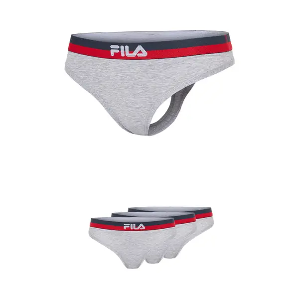 Fila Urban String Gekleurde Waistband - Maat M - 3 Pack - Grijs thumbnail