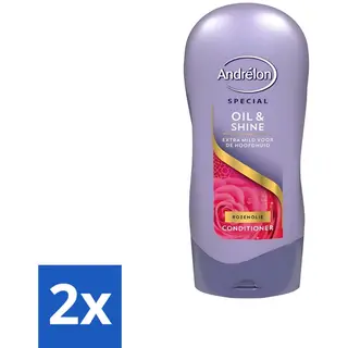 Andrélon - Oil & Shine - Conditioner - Voedend & Glanzend - 300 Ml - Voordeelverpakking - 2 Stuks