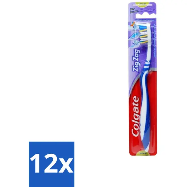 Colgate - Tandenborstel - ZigZag Medium - 1 Tandenborstel - Voordeelverpakking - 12 Stuks thumbnail