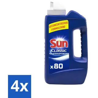 Sun - Vaatwaspoeder - 80 Wasbeurten - 1.36 Kg - Voordeelverpakking - 4 Stuks