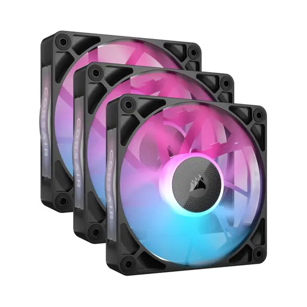 Corsair iCUE Link RX120 Rgb Computer behuizing Ventilator 12 cm Zwart 3 stuk(s) thumbnail