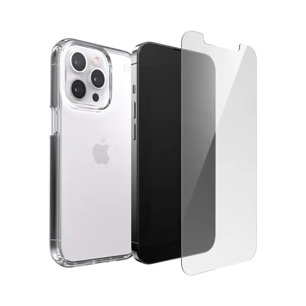 Speck Presidio Perfect Clear + Shieldview Bundle Apple iPhone 13 Pro - with Microban thumbnail