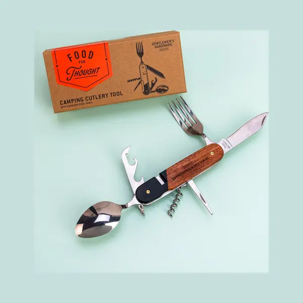 Gentlemans Hardware Gentlemen's Hardware Bestek Multi-tool Camping - GEN159UK - Camping Cutlery Tool Wood thumbnail