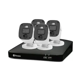 Swannforce - Beveiligingscamera's - 4 Camera's - Cctv Camerasysteem - 1TB Hdd - Geen Abonnementskosten - 2K Ultra Hd - Bullet Ip Cameras - Met