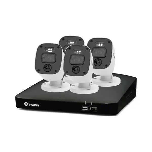 Swannforce - Beveiligingscamera's - 4 Camera's - Cctv Camerasysteem - 1TB Hdd - Geen Abonnementskosten - 2K Ultra Hd - Bullet Ip Cameras - Met thumbnail