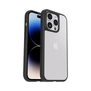 OtterBox React (Apple IPhone 14 Pro), Smartphone Hülle, Transparent, Schwarz