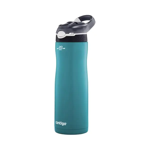 Contigo Trinkflasche Ashland Chill Scuba Mit Strohhalm Große Bpa-freie Kunststoff Wasserflasche, Auslaufsicher, Für Sport, Fahrrad, Joggen, Wandern, thumbnail