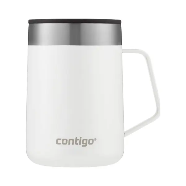 Contigo 2174672 reisdrinkbeker 420 ml Zilver, Wit Roestvrijstaal thumbnail