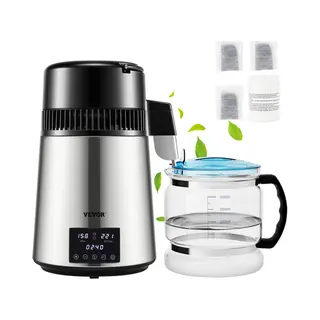 Vevor Waterdestilleerder 4L 1750W 1.5L/h. Water Filter