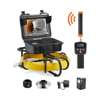 Vevor Leidinginspectie Camera 50m 9" Endoscoop Camera Leidingcamera Riool Camera Inspectie Camera Leiding 512hz Lokalisatie Apparaat