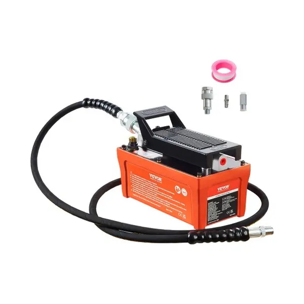 Vevor 1.6 L Lucht-Hydraulische Pomp 700 Bar Hydraulische Pomp 0.8 L/min (Onbelast) 0.16 L/min (Belast) Hydraulische Voetpomp Met 2 M Slang thumbnail