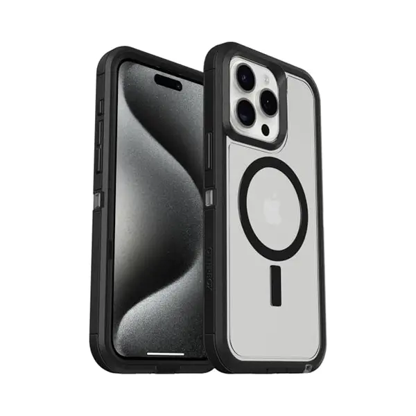 OtterBox Defender Xt Mit MagSafe (Apple IPhone 15 Pro Max), Smartphone Hülle, Transparent, Schwarz thumbnail