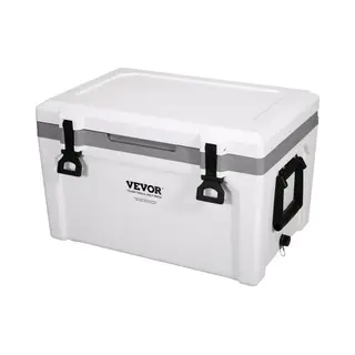 Vevor Passieve Koelbox Ijsbox 57, 26 L, Geïsoleerde Koelbox Camping Thermische Box 45-50 Blikjes, Camping Box Koelkast Met Één Mand,
