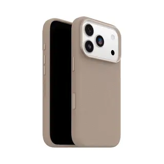 OtterBox Symmetry Series - Hintere Abdeckung Für Mobiltelefon - Kompatibel Mit MagSafe - Kaktusleder, Magnet, Polyurethan - Gray Comfort (beige)