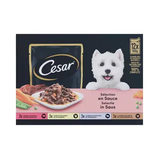 Cesar Maaltijdzakjes 12-pack In Saus 12 X 100 Gr