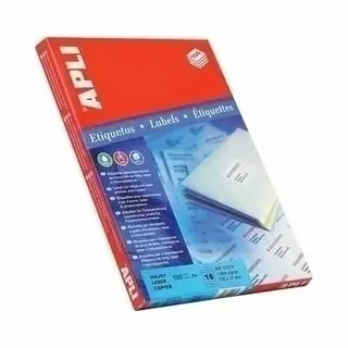 Apli Labels 48.5 x 25.4mm selbstklebendes Etikett Weiß 4400 Stück(e)