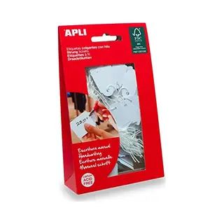 Apli 7006 – Box Mit 200 Etiketten Mit Faden – 11 X 29 Mm