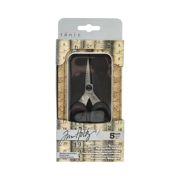 Tim Holtz Haberdashery Hobbyschaar - Titanium Gecoate Messen - Zwart - 12, 3cm thumbnail
