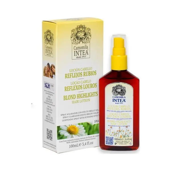 Inteacosmetics Premium natürliche blonde Strähnenspray zur Haaraufhellung mit ökologischem Kamille-Extrakt ohne Alkohol Haarlotion Frauen 100 ml thumbnail