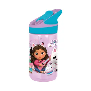Licens Gabby's Dollhouse Trinkflasche - Trinkflasche Mit Flipfunktion Und Strohhalm - Gabby Und Pandy