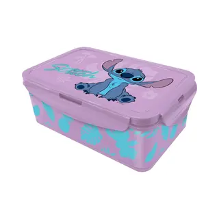 stor Disney's Stitch Lunchbox – 1070 Ml – Ruime Broodtrommel Voor Young Adults – Herbruikbaar – Bpa-vrij – Paars-roze