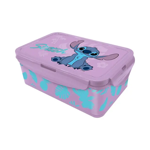 stor Disney's Stitch Lunchbox – 1070 Ml – Ruime Broodtrommel Voor Young Adults – Herbruikbaar – Bpa-vrij – Paars-roze thumbnail