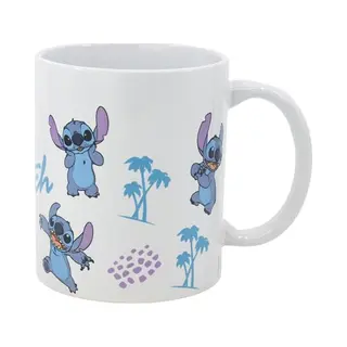 Disney Kindergeschirr-Set Keramik Tasse Disney Stitch 325 Ml Henkel-Becher In Geschenkbox, Porzellan
