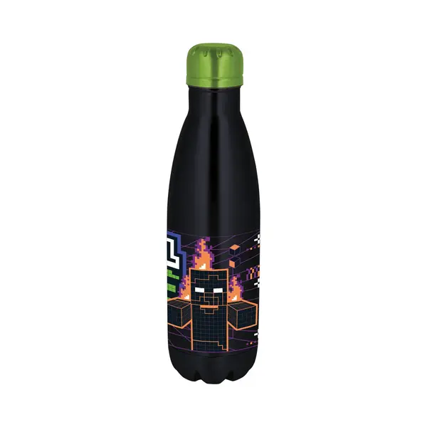 stor Minecraft Drinkfles Digital Forest – Roestvrij Staal – 780 Ml – Sluit Goed Af – Drinkfles Voor Kinderen – Bpa-vrij – Zwart thumbnail