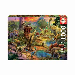 Educa 17655 puzzel Legpuzzel 1000 stuk(s) Dinosauriërs
