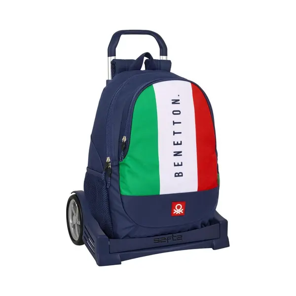 Safta Benetton Flag Ergonomische Rugzak Met Evolution-trolley, Ideaal Voor Kinderen Van Verschillende Leeftijden, Comfortabel En Veelzijdig, Kwaliteit thumbnail