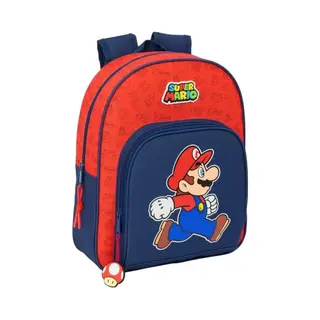 Schoolrugzak Super Mario Trick Rood Donkerblauw 28 X 34 X 10 Cm