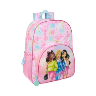 Safta Barbie Painterly Schoolrugzak Voor Kinderen, Kinderrugzak, Aanpasbaar Aan De Trolley, Ideaal Voor Schoolgaande Kinderen, Comfortabel En