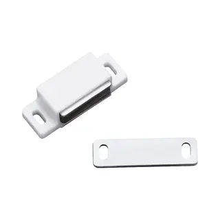 Amig Magneetsnapper/deurmagneet - 2 Stuks - Wit - 4.3 X 1.45 X 1, 2 Cm - 3 Kg