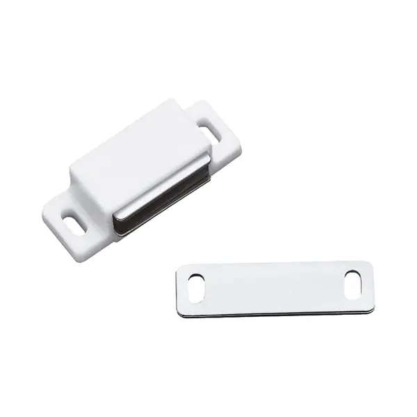 Amig Magneetsnapper/deurmagneet - 2 Stuks - Wit - 4.3 X 1.45 X 1, 2 Cm - 3 Kg thumbnail