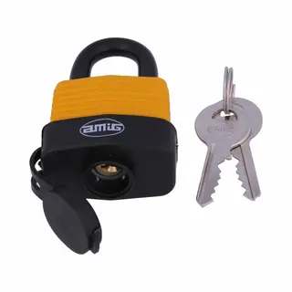 Amig Hangslot Met 2 Sleutels - D50 Mm - Voor Outdoor Gebruik - Weersbestendig - Gelamineerd