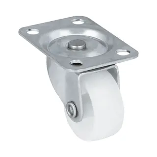 Amig Zwenkwiel/transportwiel - D25mm - Nylon - 40kg Draagvermogen - Wit