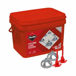 Rubi - Set Nivelliersystem Cyclone L.s 3 Mm (100 C + 300 B) 35965