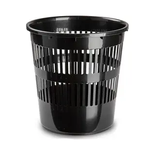 Plasticforte Afvalemmer - 10 Liter - 28 Cm - Kunststof - Zwart - Prullenmand