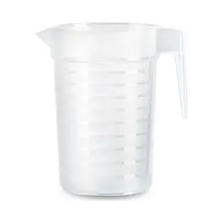 Plasticforte Plastcforte Waterkan/schenkkan - Transparant - 1000 Ml - Kunststof